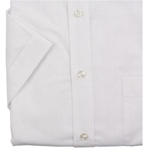 Biała elegancka koszula bawełniana z krótkim rękawem  Ben Green L mensklep