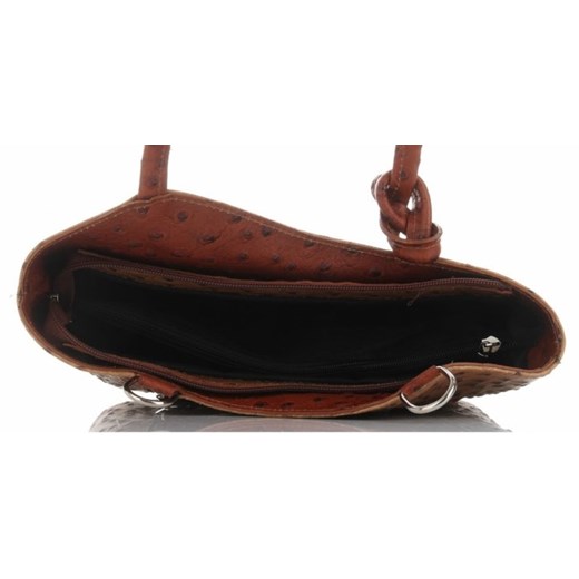 Genuine Leather shopper bag elegancka bez dodatków ze skóry matowa 