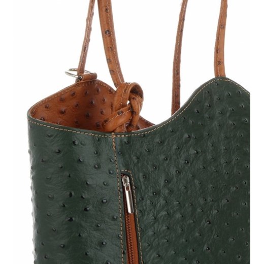 Shopper bag Genuine Leather matowa bez dodatków skórzana 