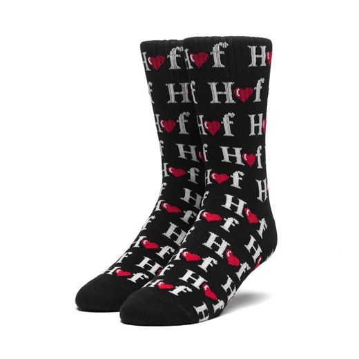 Skarpetki HUF Huf Love Socks Black (SK00321-BLK)  Huf uniwersalny StreetSupply