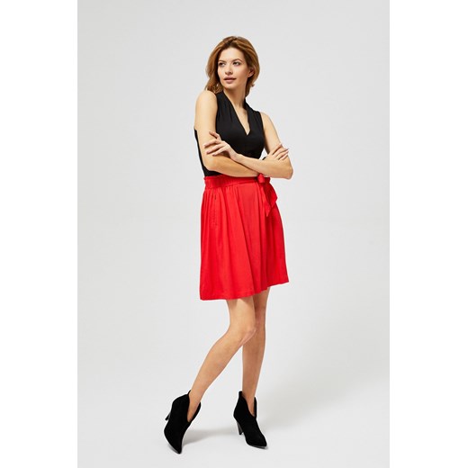 Spódnica bez wzorów czerwona mini w stylu młodzieżowym 
