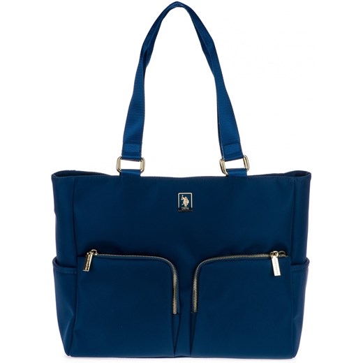 U.S Polo Assn. shopper bag niebieska na ramię 