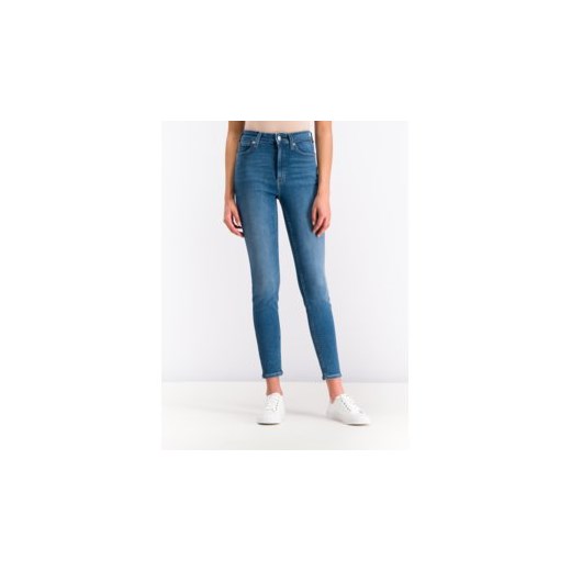 Calvin Klein jeansy damskie na wiosnę bez wzorów w miejskim stylu 