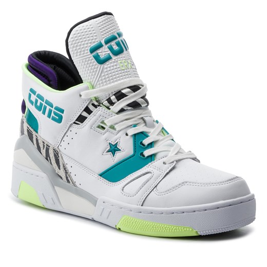 Buty sportowe męskie Converse sznurowane białe z tworzywa sztucznego młodzieżowe 