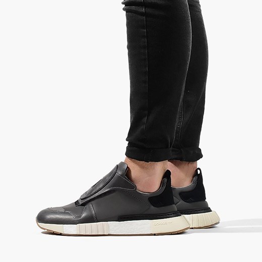 Czarne buty sportowe męskie Adidas Originals na wiosnę bez zapięcia 