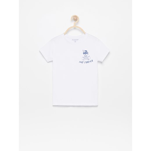 Reserved - T-shirt z nadrukiem - Biały  Reserved 110 