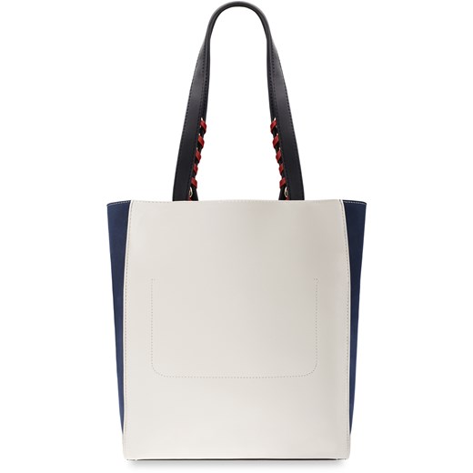 Shopper bag Monnari elegancka biała na ramię ze skóry ekologicznej 