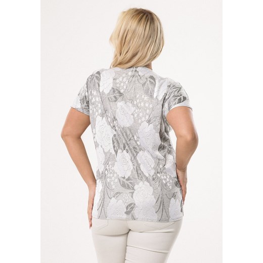 Jasnoszara Bluzka Be Know Born2be 3XL/4XL Born2be Odzież