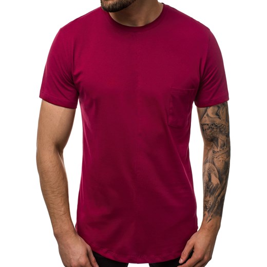 T-shirt męski Ozonee z krótkimi rękawami gładki 