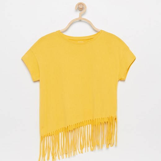 Reserved - T-shirt z bawełny organicznej - Żółty Reserved  134 