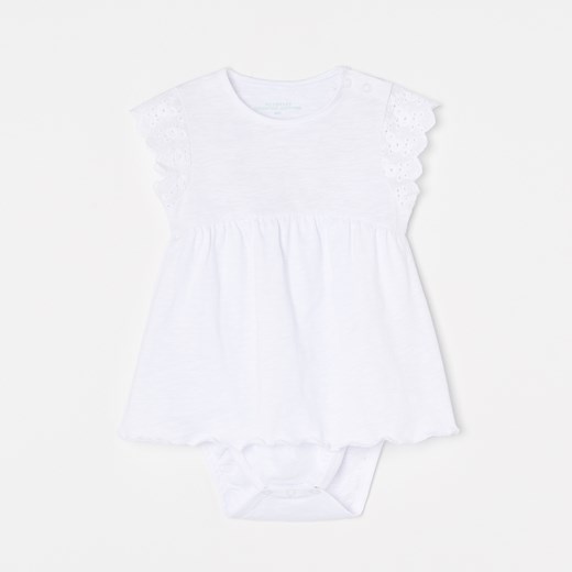 Reserved - Body - sukienka z bawełny organicznej - Biały  Reserved 86 