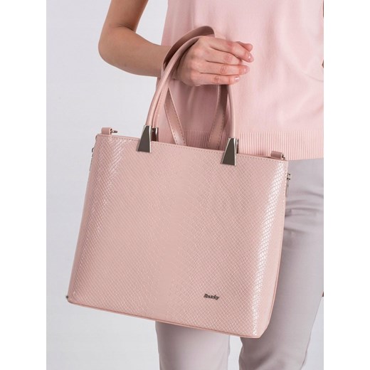 Shopper bag Rovicky różowa średnia 