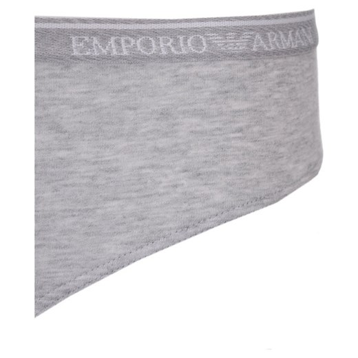 Emporio Armani majtki damskie casual szare bez wzorów z elastanu 