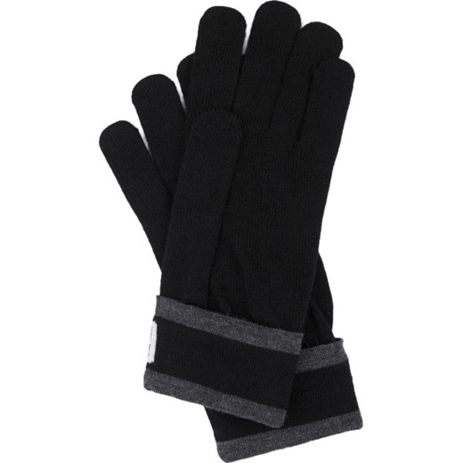 Czarne rękawiczki Ea7 