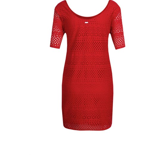 Sukienka Armani czerwona prosta mini 