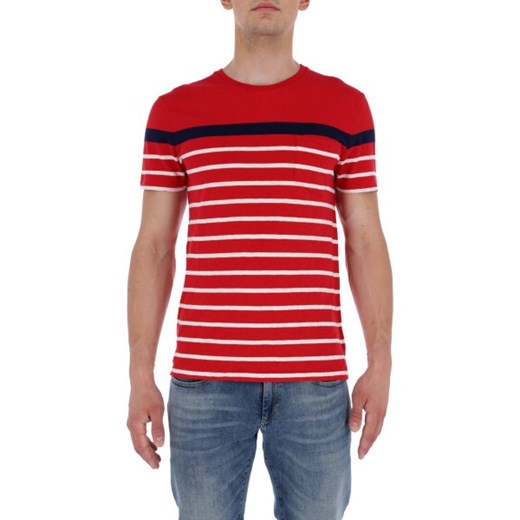 T-shirt męski Polo Ralph Lauren casual z krótkimi rękawami czerwony 