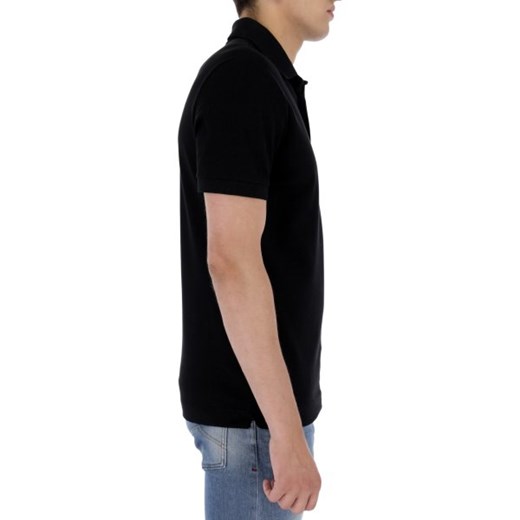 T-shirt męski Lacoste czarny z krótkim rękawem casualowy 