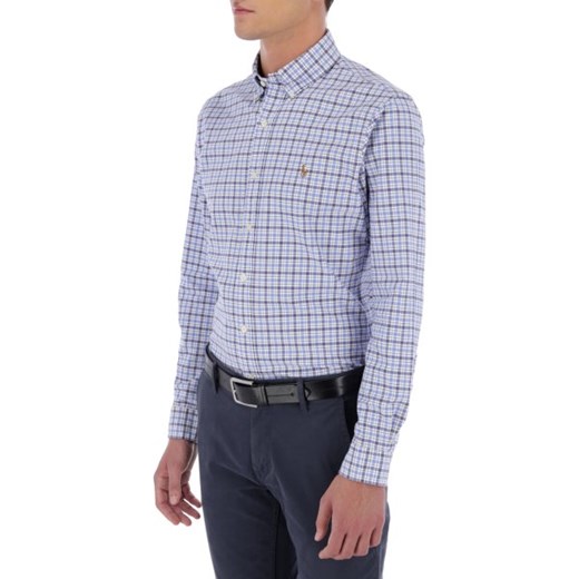 Polo Ralph Lauren koszula męska w kratkę z kołnierzykiem button down z długim rękawem 