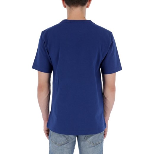 Niebieski t-shirt męski Calvin Klein z krótkimi rękawami 