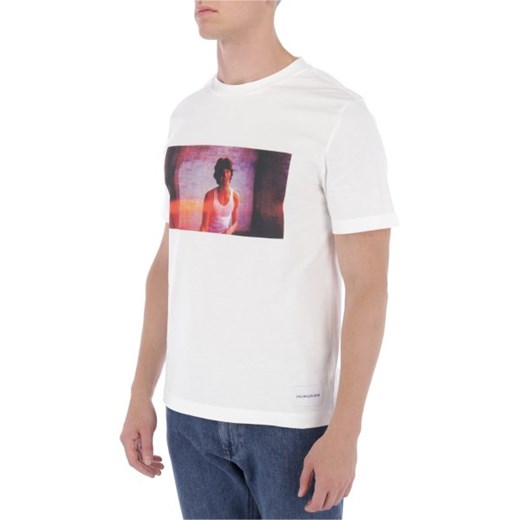 T-shirt męski Calvin Klein z nadrukami z krótkim rękawem 