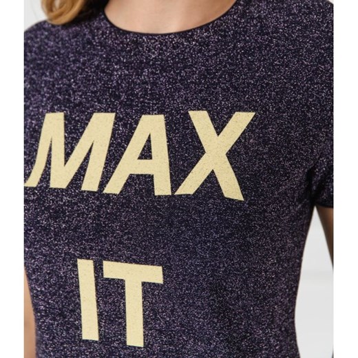 Bluzka damska Max & Co. młodzieżowa z okrągłym dekoltem 