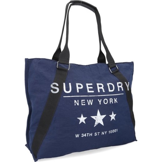 Shopper bag Superdry na ramię bez dodatków młodzieżowa
