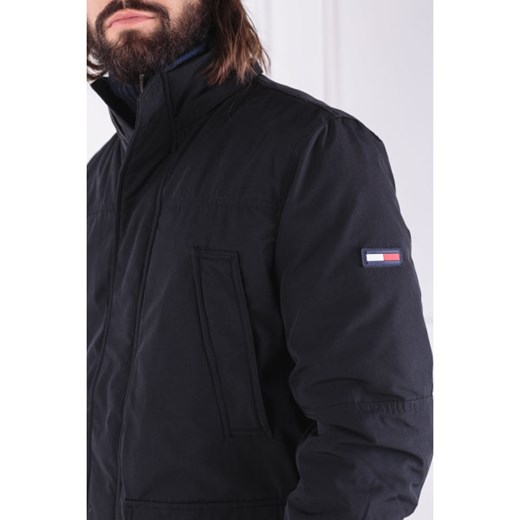 Parka Tommy Jeans jesienna bez wzorów 