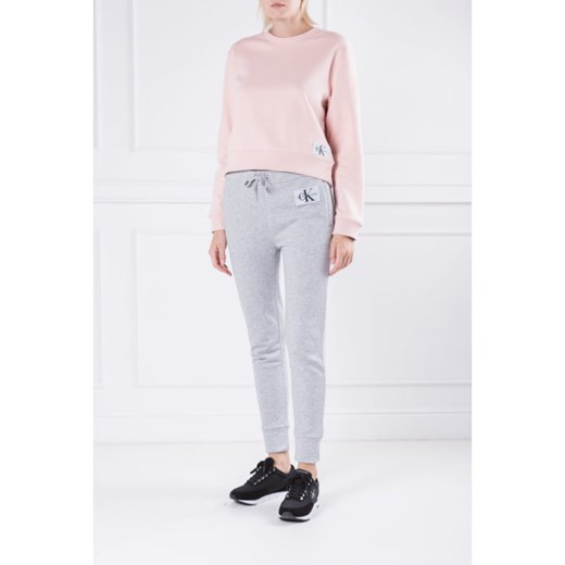 Bluza damska Calvin Klein różowa bez wzorów 