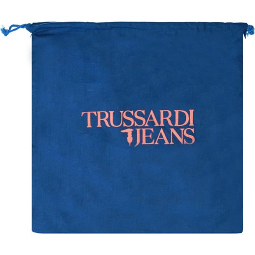 Shopper bag Trussardi Jeans beżowa elegancka duża na ramię 