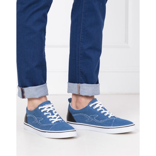 Trampki męskie Trussardi Jeans młodzieżowe sznurowane 