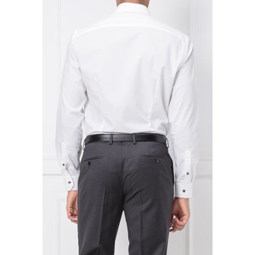 Tommy Hilfiger Tailored koszula męska biała elegancka jesienna bez wzorów 