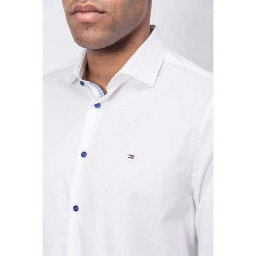 Biała koszula męska Tommy Hilfiger Tailored bez wzorów 