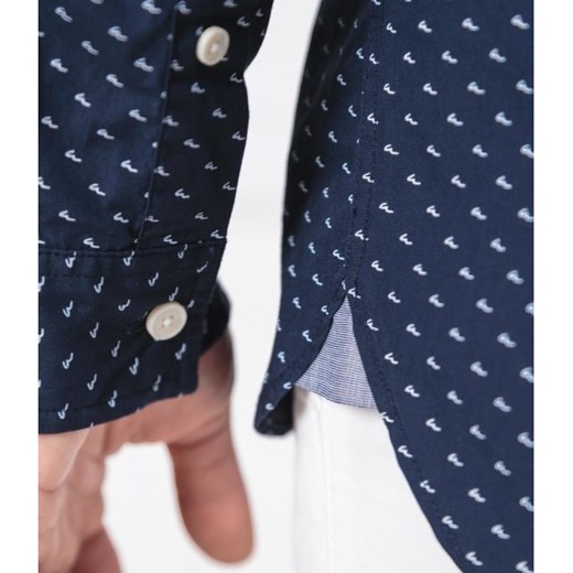 Koszula męska Lacoste z długimi rękawami w abstrakcyjne wzory 