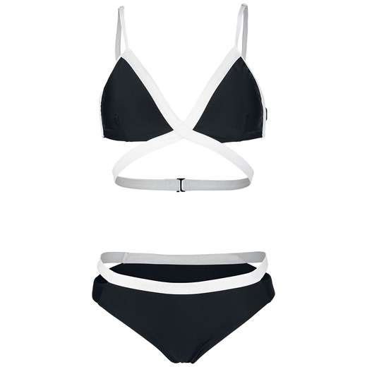 Urban Classics - Ladies Contrast Bikini - Komplet bikini - Kobiety - czarny/biały  Urban Classics XS EMP