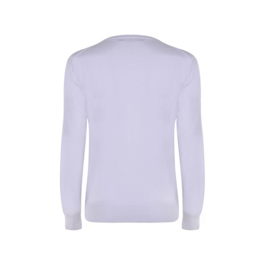 Biały sweter regular fit RALPH LAUREN z czarnym logo Ralph Lauren  XS Fashion4VIP