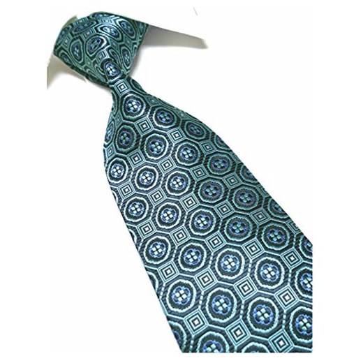 Ekstra długa TigerTie Designerski satynowy krawat liliowy ciemny liliowy fioletowy zielony kwiatowe XL męskie krawat 63"