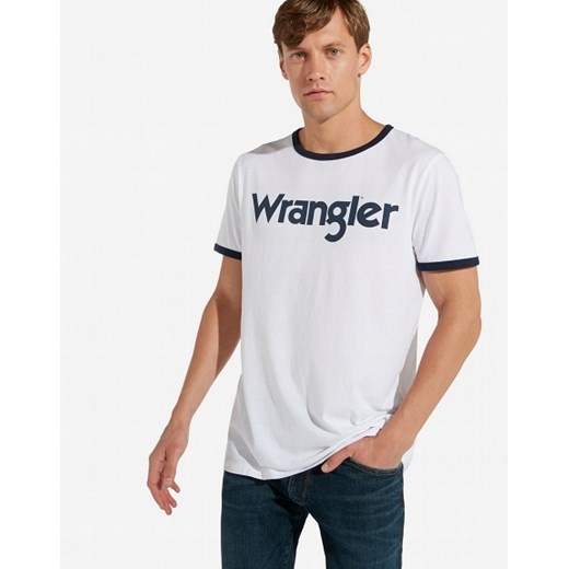 T-shirt męski Wrangler z napisami 