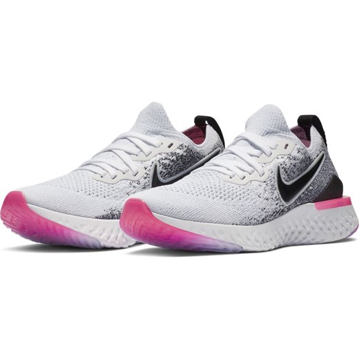 Buty sportowe damskie Nike do biegania bez wzorów sznurowane płaskie 
