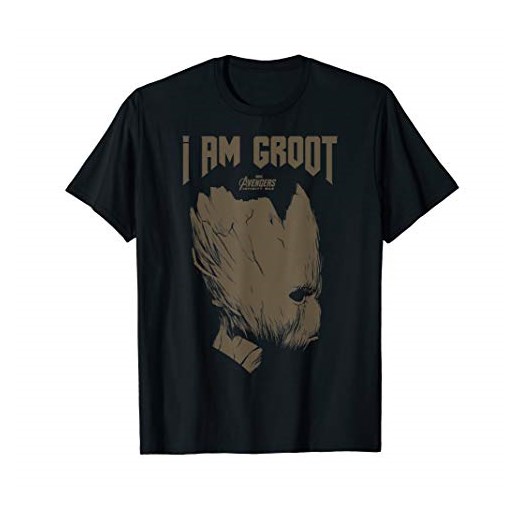 Marvel Infinity War I Am Groot Profile Graphic T-Shirt