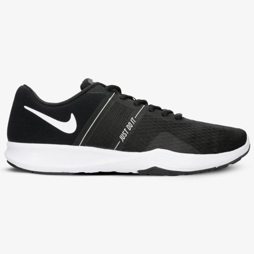 Buty sportowe damskie Nike do biegania czarne bez wzorów na płaskiej podeszwie 