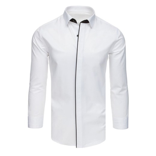 Koszula smokingowa z plisą biała (dx1741) Dstreet  M 