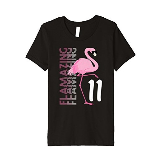 Dziecięcy 11. urodziny Flamingo koszulka dziewczęca 11 lat prezent