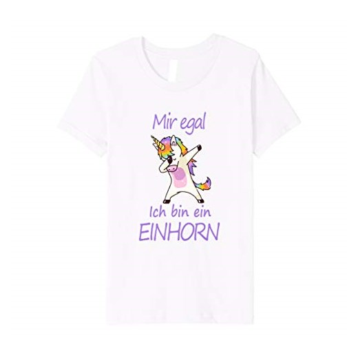 Dziecięcy jednorożec Dziewczynka Dziewczynka T-Shirt Mir egal ich Bin EIN Unicorn