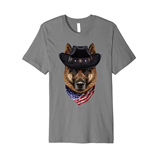 Niemiecki pies owczarki, Cowboyhut, USA Bandana - T-Shirt