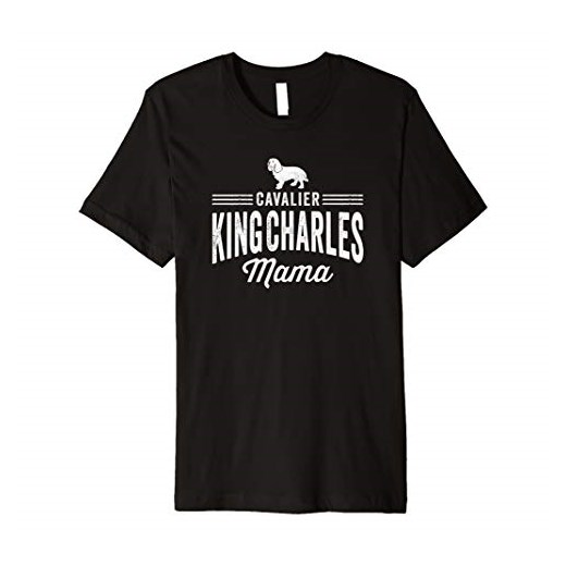 Cavalier King Charles Mama psy t-shirt - damski pomysł na prezent