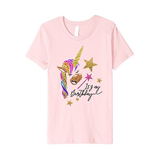 Bluzka dziewczęca Unicorn Its My Birthday Girls T-shirts z krótkim rękawem 