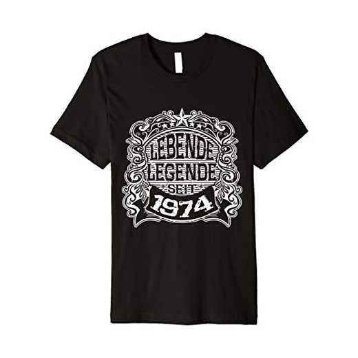 Żywa legenda od 1974 roku T-Shirt prezent dla mężczyzny rocznik