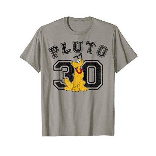 Disney Pluto Varsity Tekst #30 Graphic Portrait T-Shirt