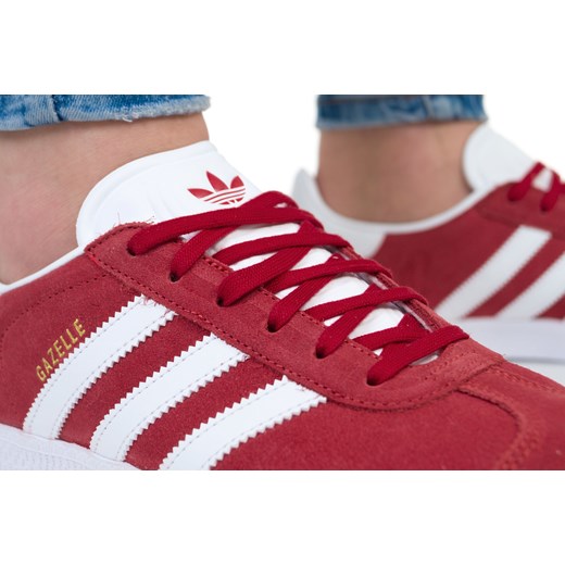 Buty sportowe dziecięce Adidas czerwone sznurowane 