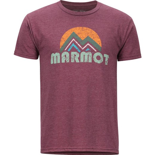 Koszulka męska Pt Reyes Tee Marmot (burgundy heather) Marmot  M SPORT-SHOP.pl